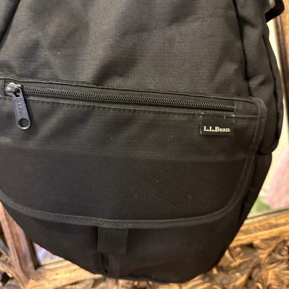 Vintage LL Bean Ameribag Healthy Back Bag Black Backpack Casual Everyday Style - Picture 2 of 5